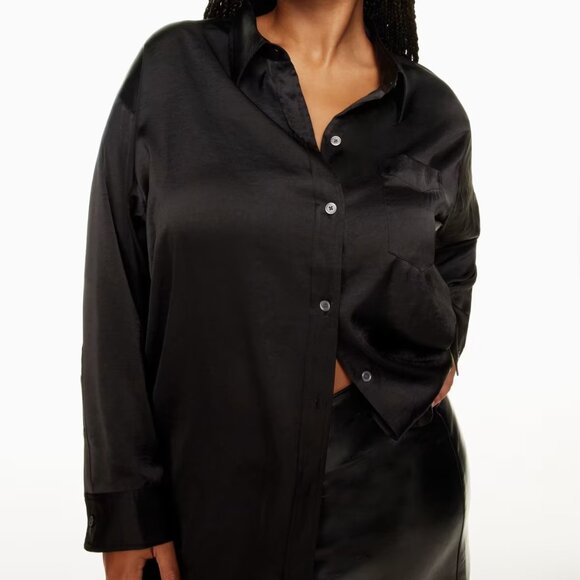 NWT Gold/Brown Size Small Wilfred Relaxed Shirt - Picture 5 of 9